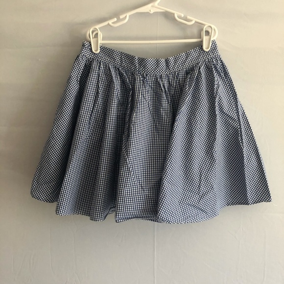 Size 14 blue checkered skirt - Picture 4 of 4